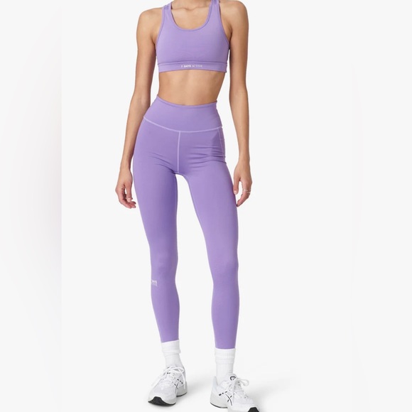 3 Piece 💜💜 7 Days Active Set Bra, TKO Tights, Crop Top Hoodie from Revolve - Picture 2 of 9